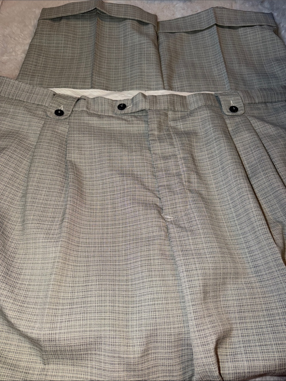 Men’s 2X 40X34 plaid wide leg cargo pants